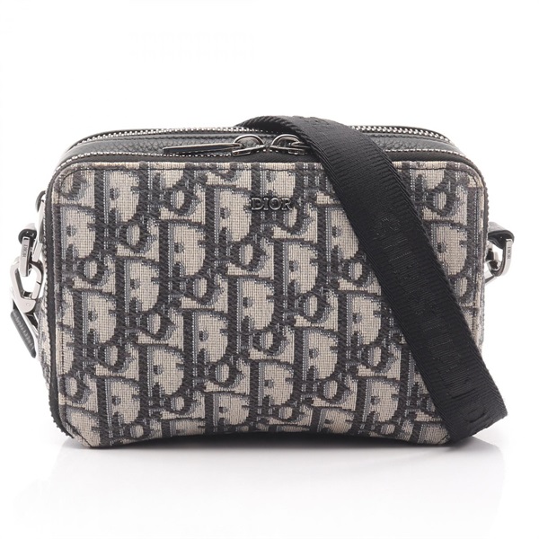 Christian Dior oblique strap pouch Shoulder crossbody Bag 2OBBC119YSE_H05E navy
