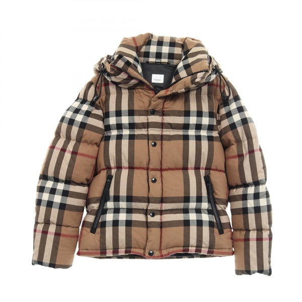 BURBERRY Nova Check Down jacket cotton Beige Multicolor Used mens size M