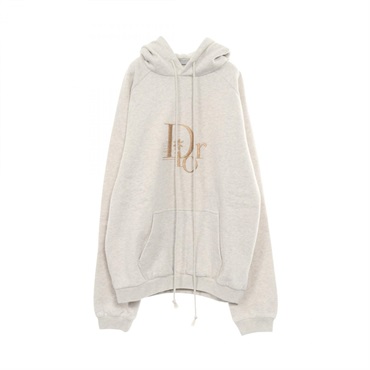 Christian Dior x ERL logo embroidery Hoodie sweartshirt cotton Gray Used mens