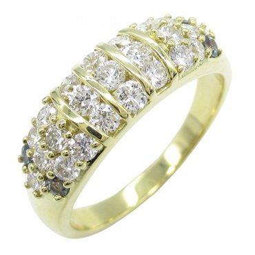 JEWELRY Alexandrite Diamond Ring 18KYG Yellow Gold Green Used Women US Size 5.75