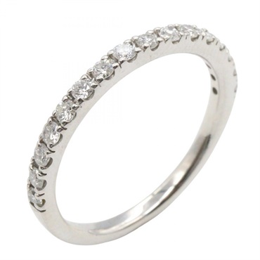 JEWELRY Diamond Ring 18KWG White Gold Used women US size 6.5