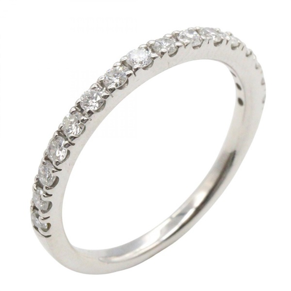 JEWELRY Diamond Ring 18KWG White Gold Used women US size 6.5