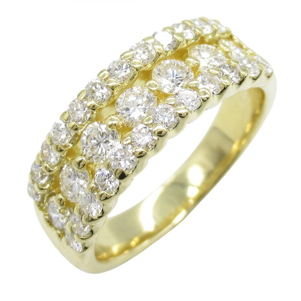 JEWELRY Diamond ring 18KYG Yellow Gold Used Women US Size 5.75