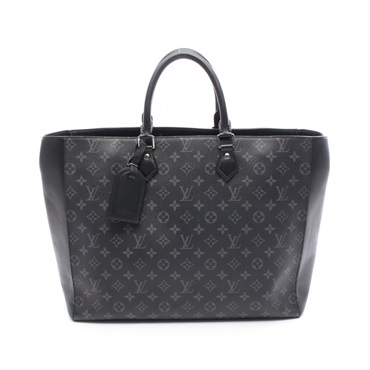 LOUIS VUITTON Grand Sac Tote Bag M44733 Monogram eclipse leather Black Used men