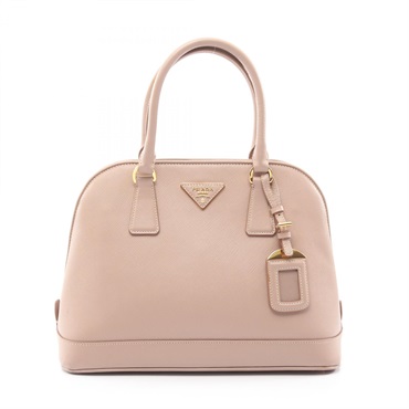 PRADA SAFFIANO LUX Handbag BN2567 Saffiano leather Pink Triangle logo Used Women