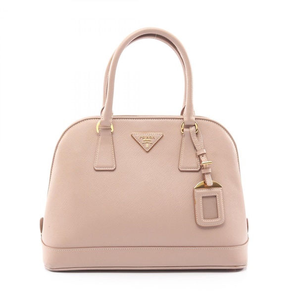 PRADA SAFFIANO LUX Handbag BN2567 Saffiano leather Pink Triangle logo Used Women