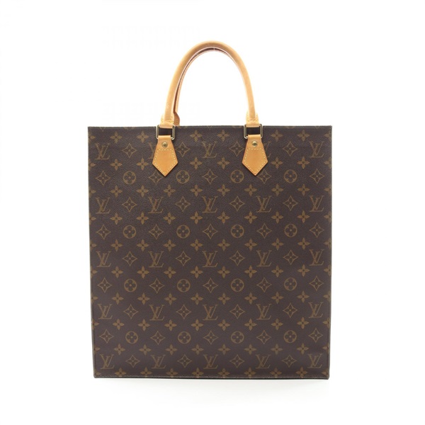 LOUIS VUITTON Sac Plat Tote Handbag M51140 Monogram canvas leather Used Women LV