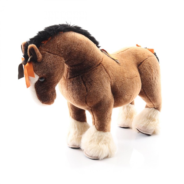 HERMES Hermie GM Plush Soft Toy H400054M-00 Suede acrylic Brown Used unisex