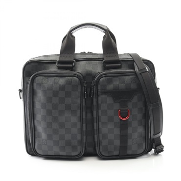 LOUIS VUITTON Utility business Briefcase crossbody bag N40278 Damier graphite BK