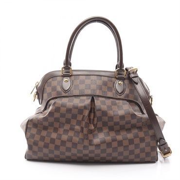 LOUIS VUITTON Trevi GM shoulder Handbag N51998 Damier leather Ebene Used Women
