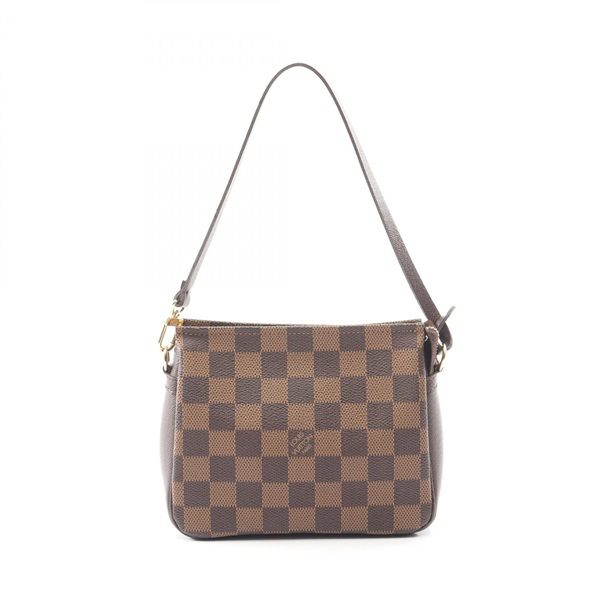 LOUIS VUITTON Trousse makeup pouch Handbag N51982 Damier leather Ebene Used LV