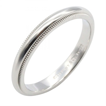 TIFFANY＆CO Milgrain Ring Pt950 Platinum Used unisex US size 7