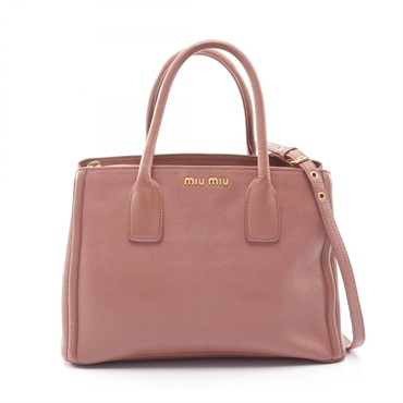 Miu Miu shoulder crossbody Handbag leather Brown Used Women