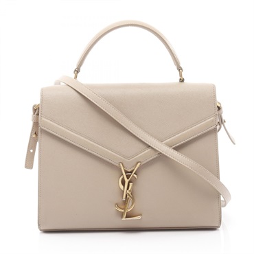 SAINT LAURENT PARIS Cassandra shoulder crossbody Handbag 623931 leather Beige