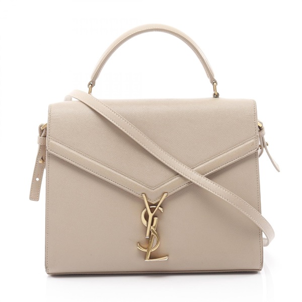 SAINT LAURENT PARIS Cassandra shoulder crossbody Handbag 623931 leather Beige