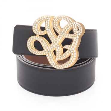 LOUIS VUITTON LV Dynasty 40mm reversible belt #95cm M8469 leather Black Brown