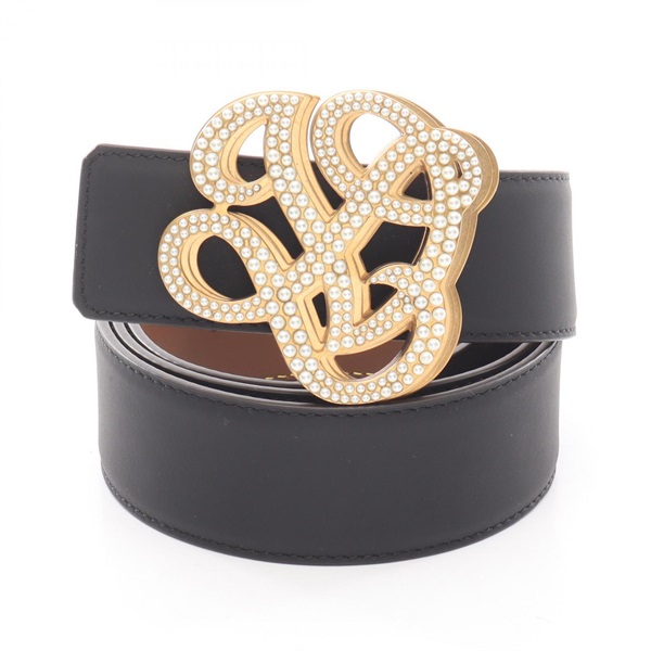 LOUIS VUITTON LV Dynasty 40mm reversible belt #95cm M8469 leather Black Brown