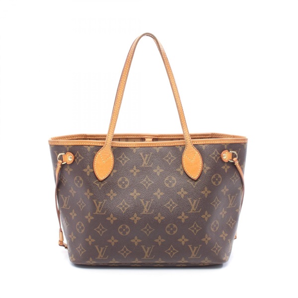 LOUIS VUITTON Neverfull PM Shoulder Tote Bag M40155 Monogram canvas Brown Used