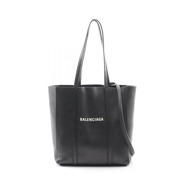 BALENCIAGA Everyday Tote XS shoulder crossbody Bag 489813 leather Black Used