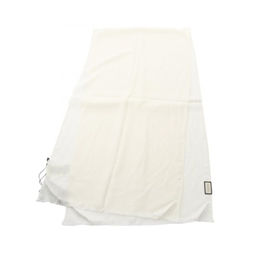 GUCCI GG pattern Stole wrap scarf echarpe 1659043G6469000 wool silk blanc NEW