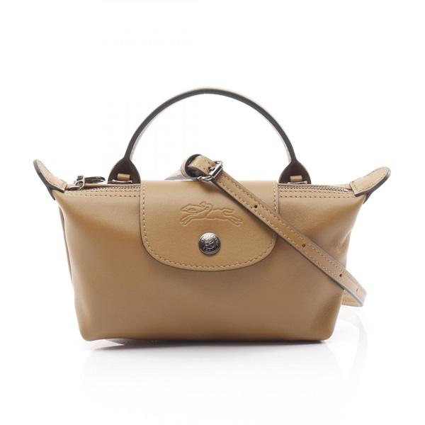 Longchamp Le Pliage Xtra XS shoulder Handbag 34205987004 leather Khaki NEW Women