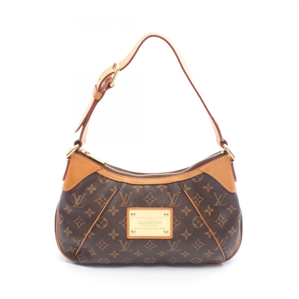 LOUIS VUITTON Thames PM Shoulder Bag M56384 Monogram canvas Brown Used Women LV