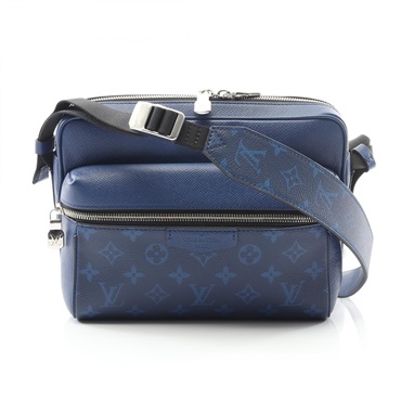 LOUIS VUITTON Outdoor Messenger PM Shoulder Bag M30242 Taigarama Blue used LV