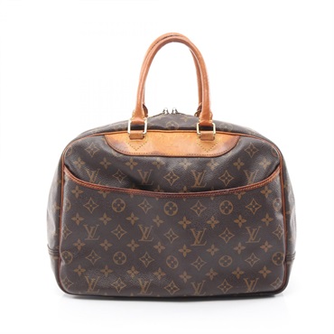 LOUIS VUITTON Deauville Bowling Vanity Handbag M47270 Monogram leather Brown