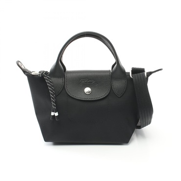 Longchamp Le Pliage Energy XS Hand crossbody bag L1500HSR001 canvas leather BK