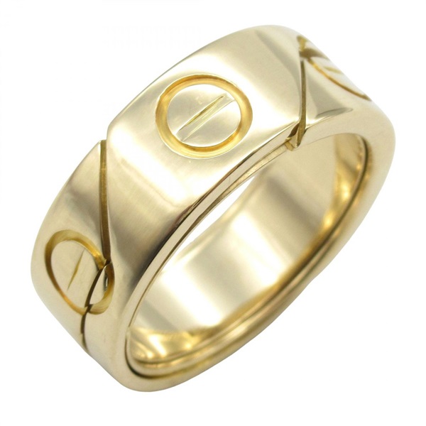 CARTIER Astrolove Ring 18KYG Yellow Gold Used women US size 6.25 #53