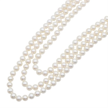 TIFFANY＆CO Long Pearl Necklace Pendant Silver 925 Pearl White Used Women