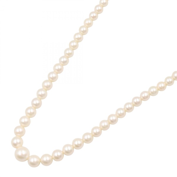 MIKIMOTO Pearl Necklace Silver 925 Pearl White Used 46㎝