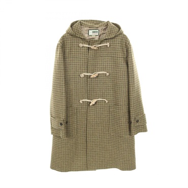 GUCCI HA HA HA Duffel coat 702516 wool Green Brown #46 Used mens