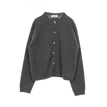 Miu Miu cardigan sweater tops wool Gray Used mens #46