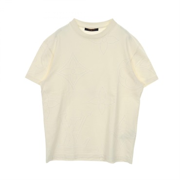 LOUIS VUITTON Jumbo Monogram T-shirt #M RM251M9 NPG HSY08W cotton White Used