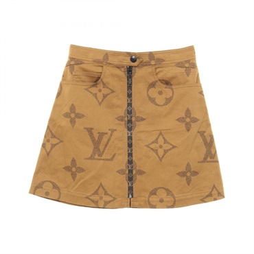 LOUIS VUITTON Monogram Giant Reverse mini skirt #36 RW191B NYC FGJU77 cotton LV