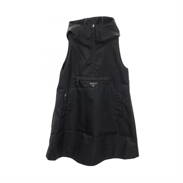 PRADA Re-Nylon Mini Dress 230691 Nylon Black #36 Used Women