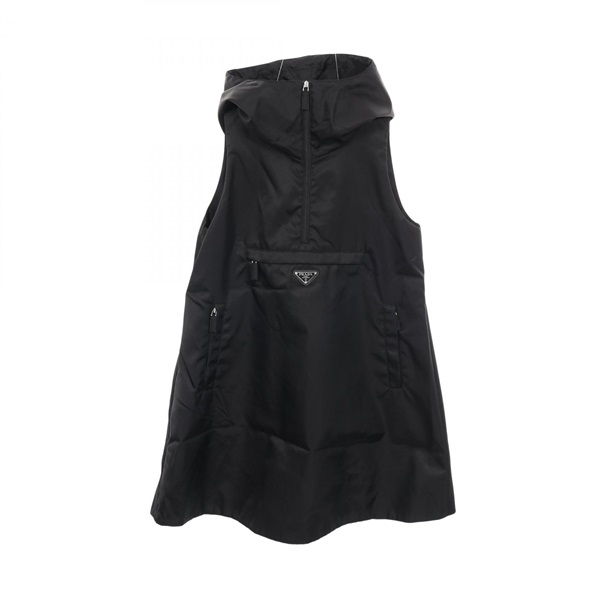 PRADA Re-Nylon Mini Dress 230691 Nylon Black #36 Used Women
