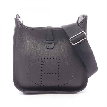 HERMES Evelyne 3 PM Shoulder crossbody Bag K Taurillon Clemence Navy Caban SHW