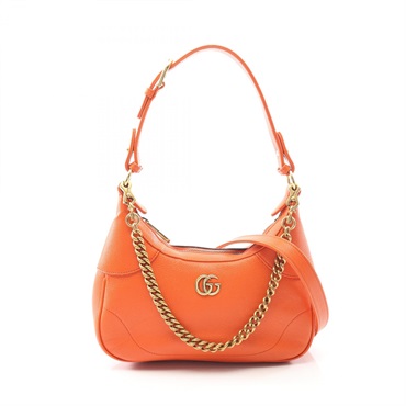 GUCCI Aphrodite Small Crossbody Shoulder Bag 731817 leather Orange Used Women