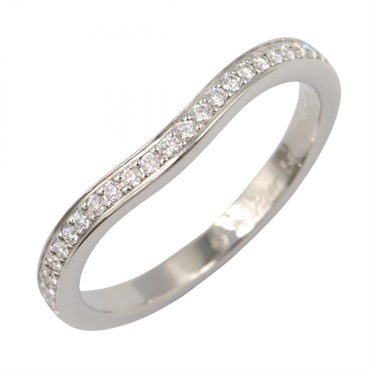 CARTIER Ballerina Diamond Ring Pt950 Platinum Used women US size 5 #50