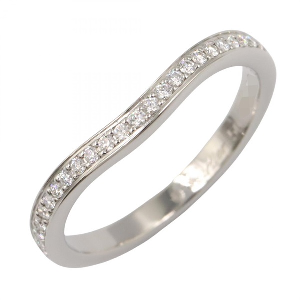 CARTIER Ballerina Diamond Ring Pt950 Platinum Used women US size 5 #50