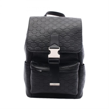 CELINE Triomphe Rucksack Backpack bag 120813GLK38SI leather Black NEW mens