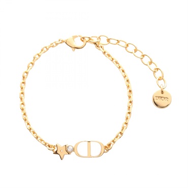 Christian Dior Petit CD Lucky Star chain Bracelet 18.5cm B3068WOMCY03S GHW new