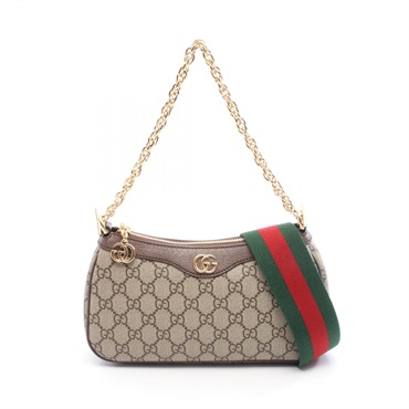 GUCCI Ophidia Small GG Supreme chain crossbody Handbag 735132FABLE9442 canvas