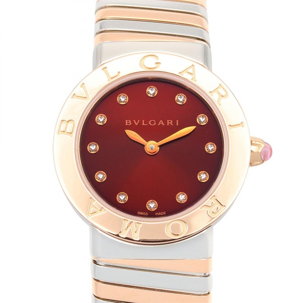 BVLGARI Bvlgari Tubogas Diamond Wrist Watch BBLP262TSG Quartz 18KPG Gold SS Used