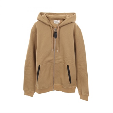 HERMES Hoodie Jacket cotton cashmere Brown Used mens size L