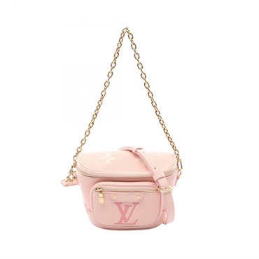 LOUIS VUITTON mini Bum Waist Shoulder Handbag M82347 Monogram empreinte Pink LV