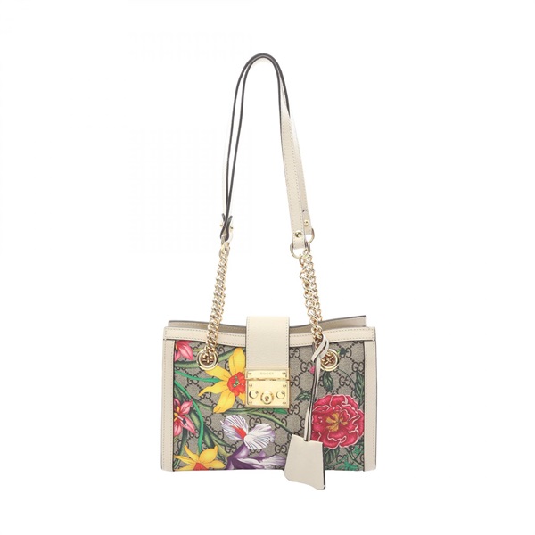 GUCCI Padlock GG Small Supreme Chain Shoulder Bag 498156 canvas leather Used