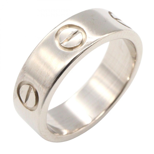 CARTIER Love Ring 18KWG White Gold Used Women US Size 4.5